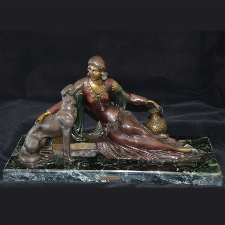 Bronze statue  / ブロンズ像 オブジェ ｜アメリカ｜BNZ0007