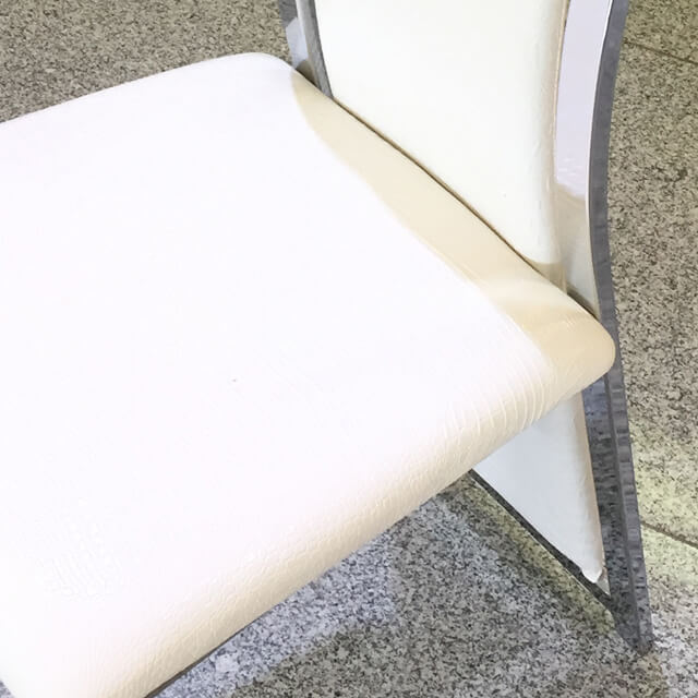 High Back Dining Chair / ハイバックダイニングチェアー - クロコダイル調/ホワイト｜IB Selection｜CAI0013