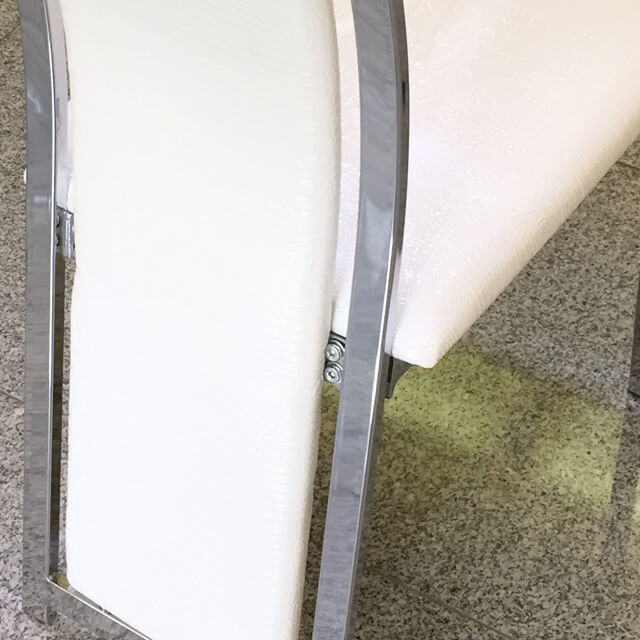 High Back Dining Chair / ハイバックダイニングチェアー - クロコダイル調/ホワイト｜IB Selection｜CAI0013