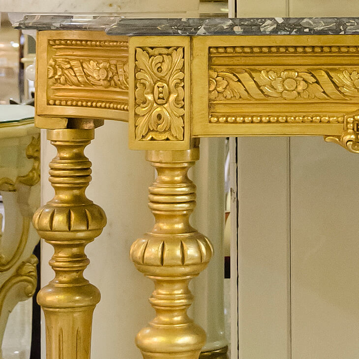 Mirror & Marble Top Console / ミラー＆大理石コンソール ｜IB Selection｜CSL0015