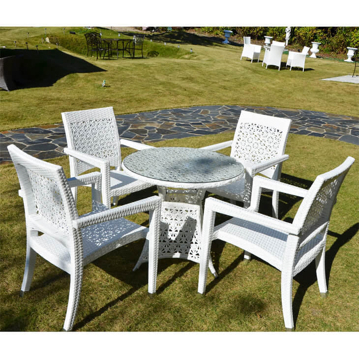 Garden Furniture / Garden Table and Chair Sets / ガーデンテーブルセット - ラタン調｜HGE0008