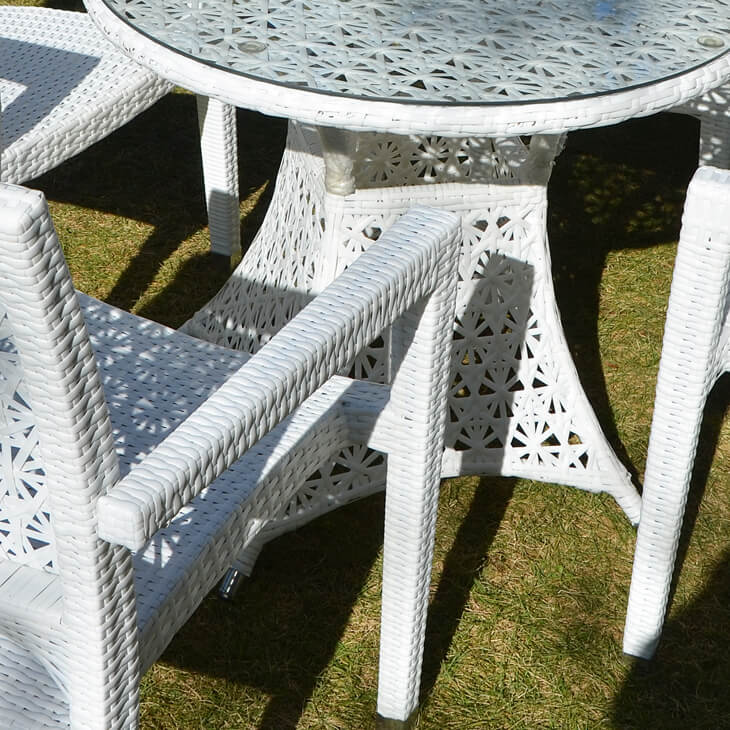 Garden Furniture / Garden Table and Chair Sets / ガーデンテーブルセット - ラタン調｜HGE0008