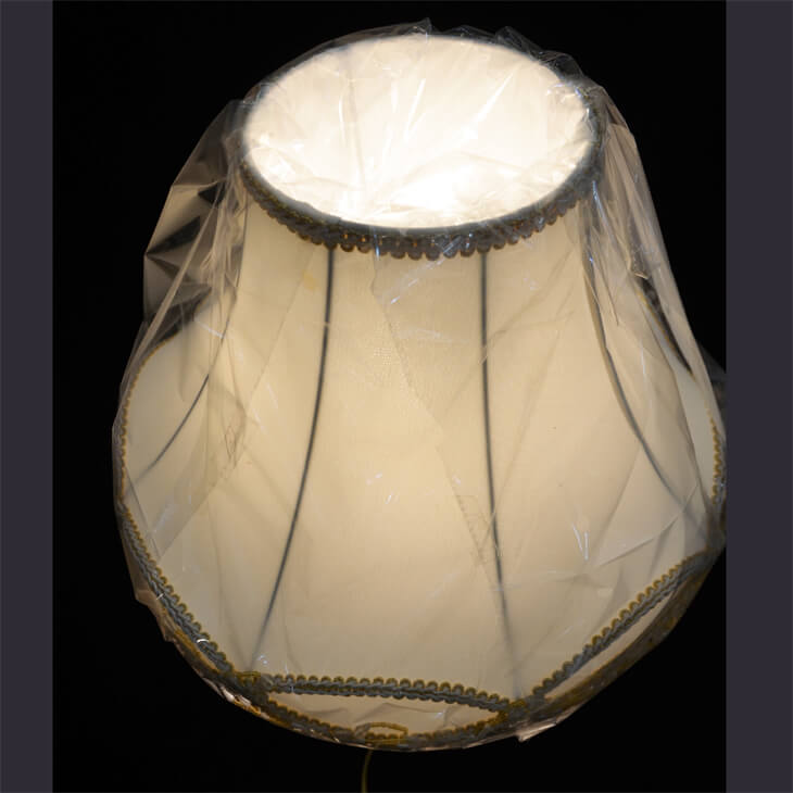 Pottery Lamp / 陶器ランプ - アイボリーゴールド｜LMP0011