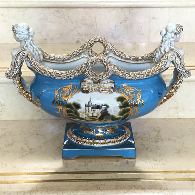 Pottery / Object /ハンドメイド 陶器 オブジェ - ブルー ｜イタリア｜IB Selection｜OBJ0054