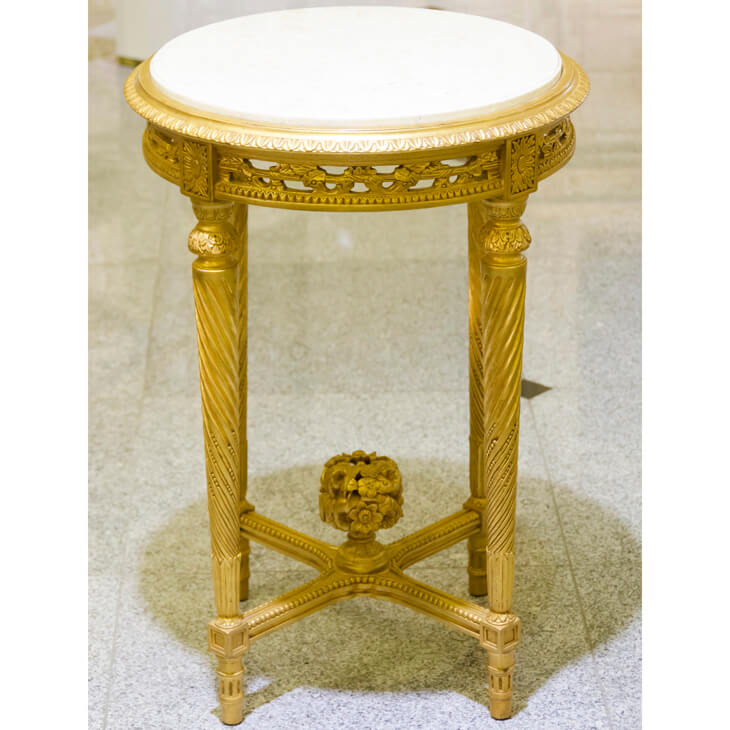 Marble Column / Console Table / 大理石コラム コンソール ゴールド ｜IB Selection｜OBJ0062