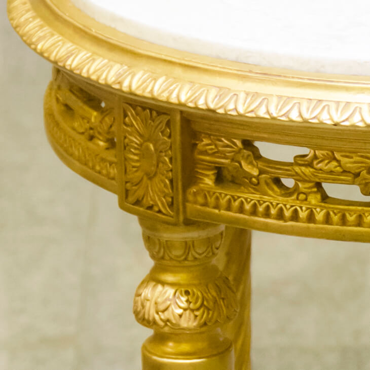 Marble Column / Console Table / 大理石コラム コンソール ゴールド ｜IB Selection｜OBJ0062
