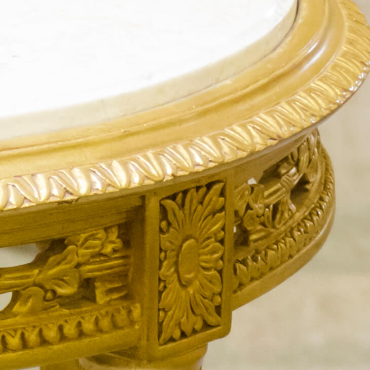 Marble Column / Console Table / 大理石コラム コンソール ゴールド ｜IB Selection｜OBJ0062