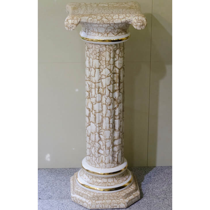 Pottery Columns - White Beige / 陶器 コラムセット ホワイト&ベージュ | Angela Rigon / イタリア｜IB Selection｜OBJ0064RGN