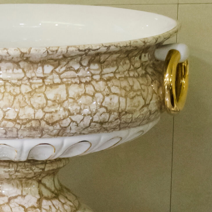 Pottery Columns - White Beige / 陶器 コラムセット ホワイト&ベージュ | Angela Rigon / イタリア｜IB Selection｜OBJ0064RGN