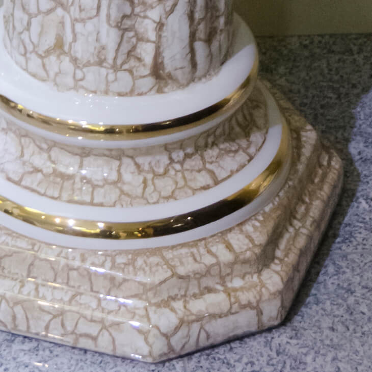 Pottery Columns - White Beige / 陶器 コラムセット ホワイト&ベージュ | Angela Rigon / イタリア｜IB Selection｜OBJ0064RGN