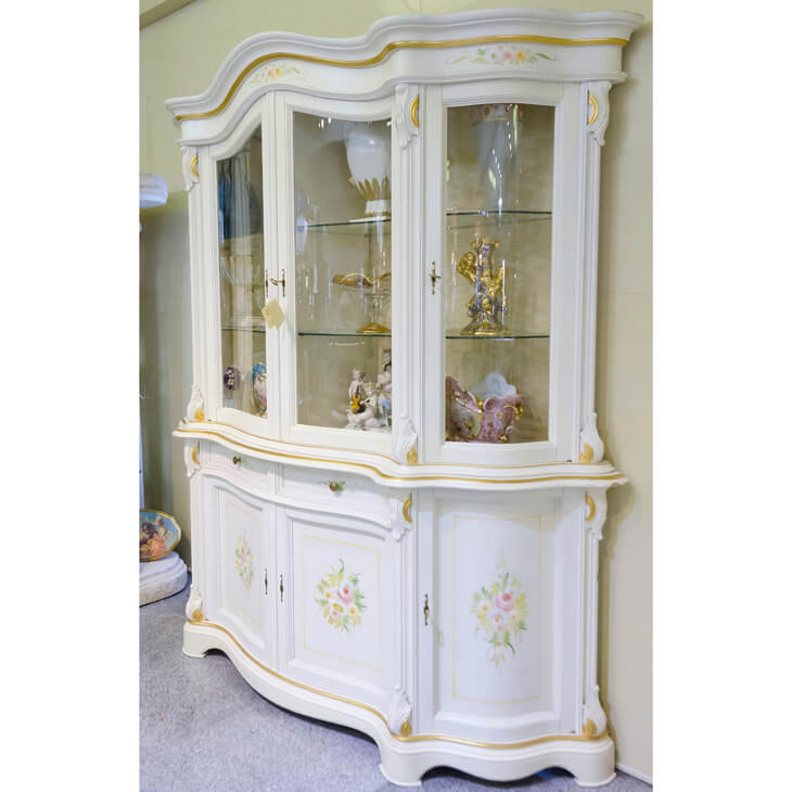 White Cabinet / ２ドア クラックキャビネット ホワイト｜IB Selection｜SRE0035