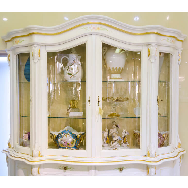 White Cabinet / ２ドア クラックキャビネット ホワイト｜IB Selection｜SRE0035