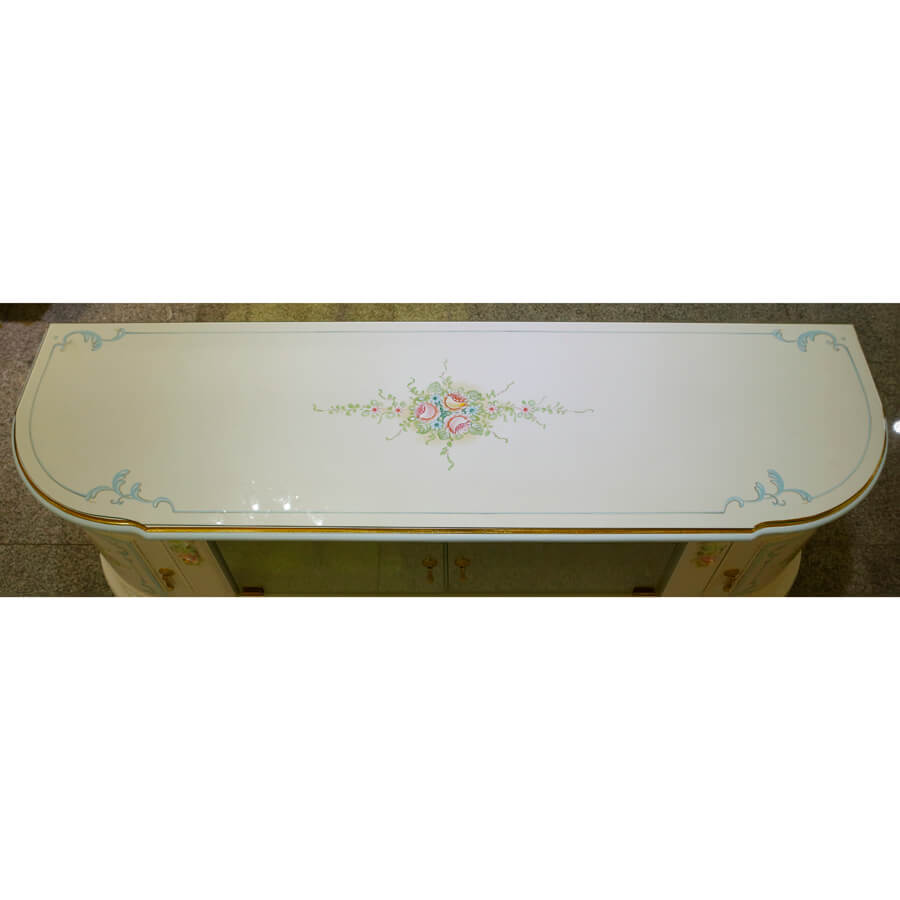 Classic Walnut TV Board - White / クラック仕上げ TVボード ホワイト ウォールナット - クラシック｜IB Selection｜SRE0037