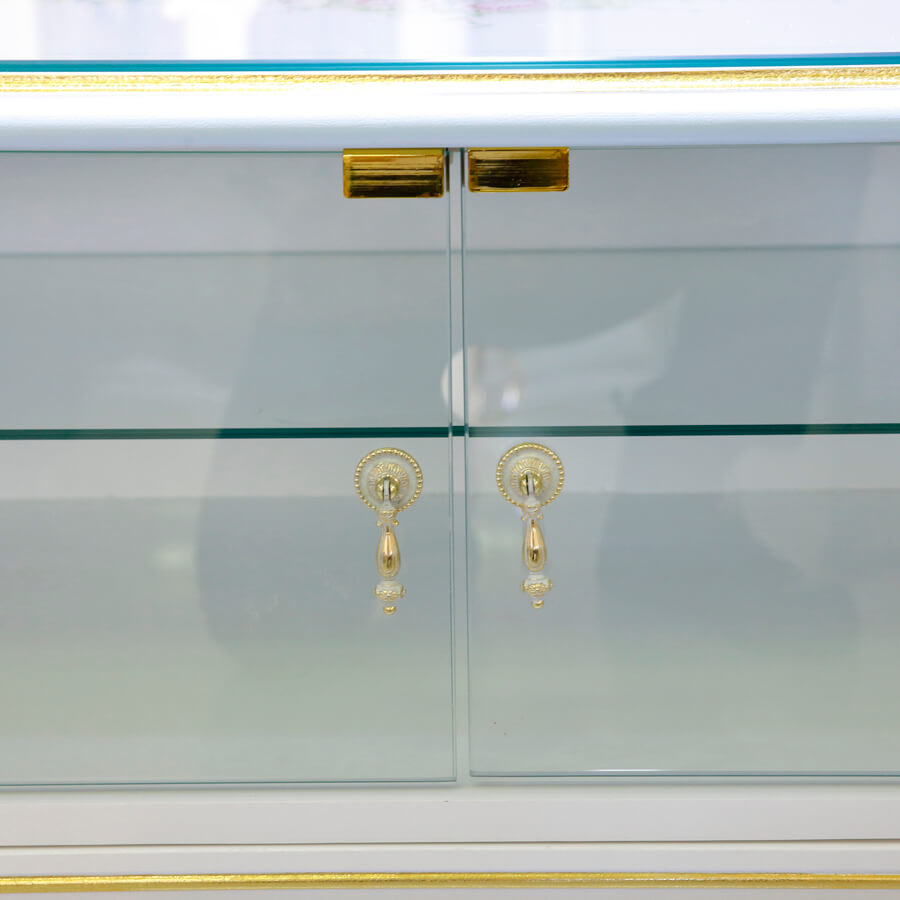 Classic Walnut TV Board - White / クラック仕上げ TVボード ホワイト ウォールナット - クラシック｜IB Selection｜SRE0037
