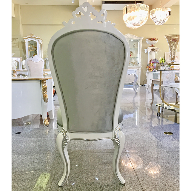 Prima- Dining Chair / プリマ　鏡面仕上げ ダイニングチェア 白×シルバー｜prima｜CAI0017