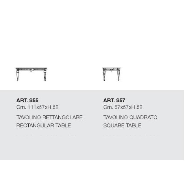 ART. 855-Center Table/センターテーブル｜111cm｜TBL0055SLK
