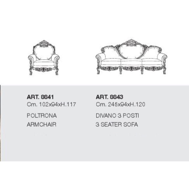 ART. 8843-3P Sofa/3人掛けソファ｜SF0097SLK