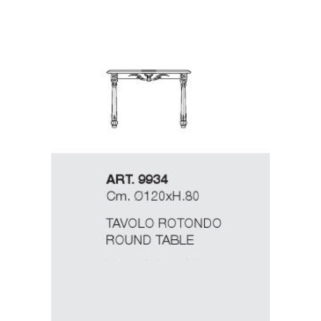 ART. 9934-Dining Table/ダイニングテーブル｜φ120cm｜SILIK｜DNG0051SLK
