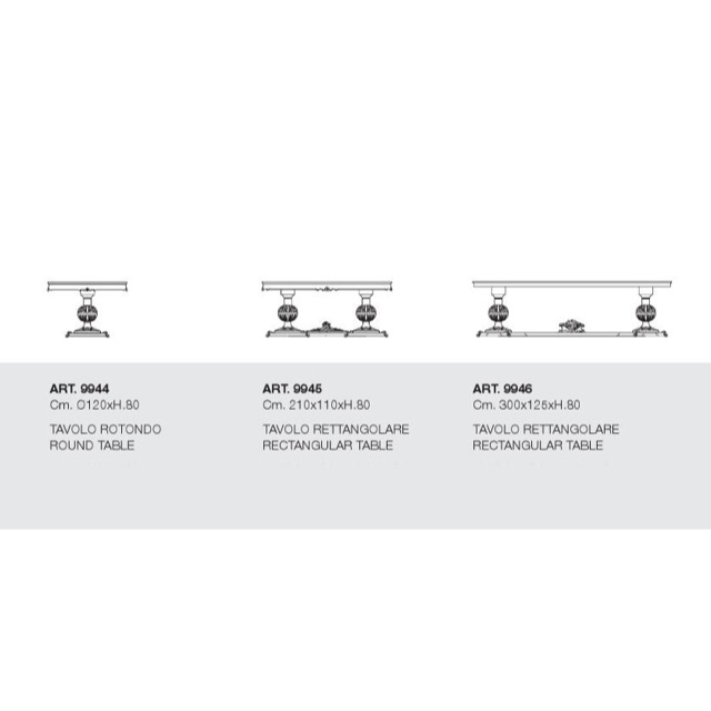 ART. 9946-Dining Table/ダイニングテーブル｜300cm｜SILIK｜DNG0066SLK