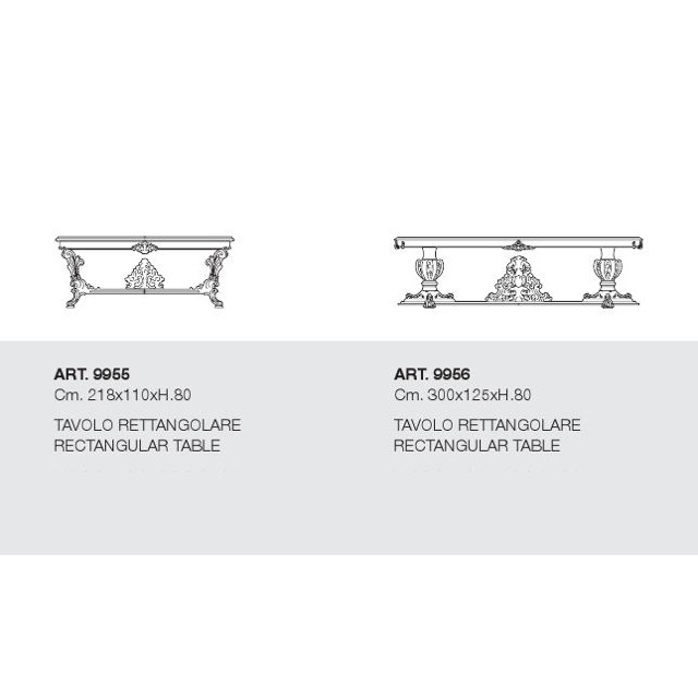 ART. 9956 -Dining Table/ダイニングテーブル｜300cm｜SILIK｜DNG0061SLK