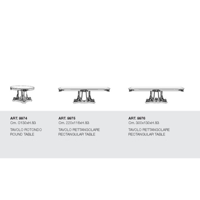 ART. 9976-Dining Table/ダイニングテーブル｜300cm｜SILIK｜DNG0063SLK
