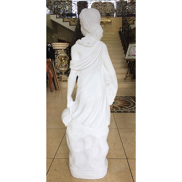 Stone Figure - White / 石像 ホワイト ｜麦を抱える女の子｜IBセレクション｜HGE0046
