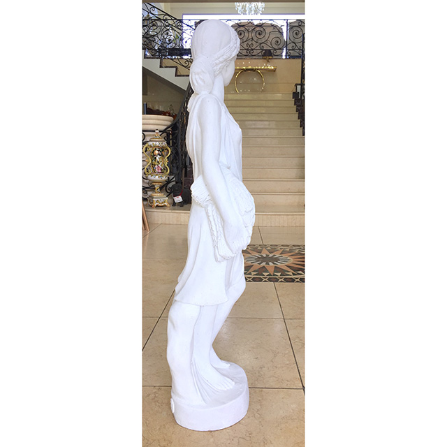 Stone Figure - White / 石像 ホワイト ｜麦を抱える女の子｜IBセレクション｜HGE0046