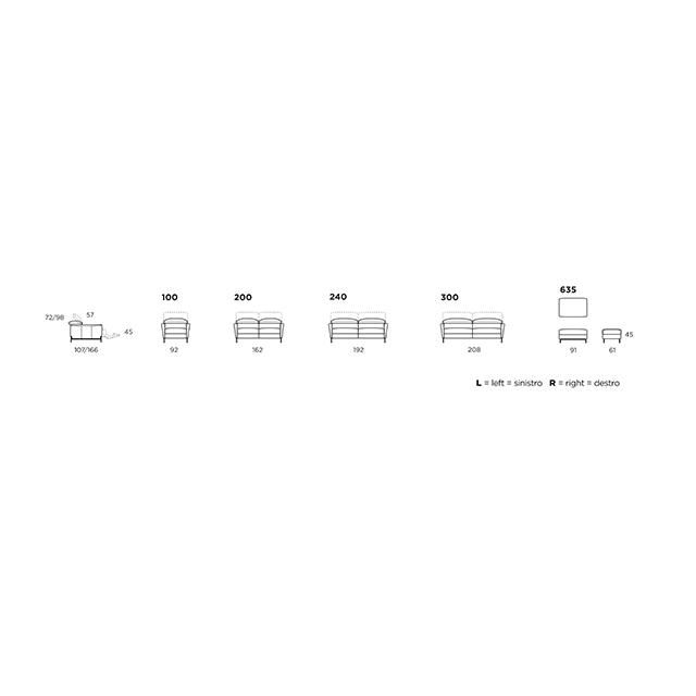 JULIUS.939|COUCH SOFA/カウチソファ|CALIA ITALIA:イタリア|SF0013CLA
