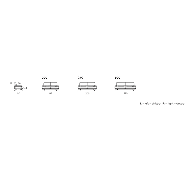 KRIS.1056|COUCH SOFA/カウチソファ|CALIA ITALIA:イタリア|SF0014CLA