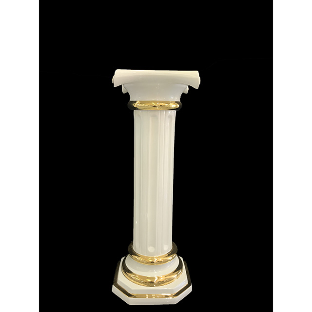Pottery Columns&Lamp - Gold White / 陶器 コラム・ランプセット ゴールド&ホワイト | Angela Rigon / イタリア｜HGE0014RGN