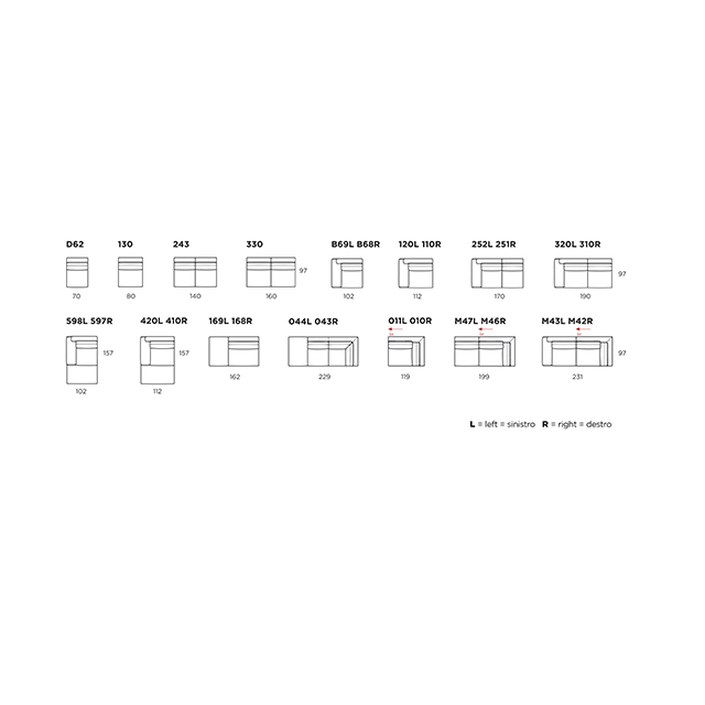 PLANET.1023|COUCH SOFA/カウチソファ|CALIA ITALIA:イタリア|SF0022CLA