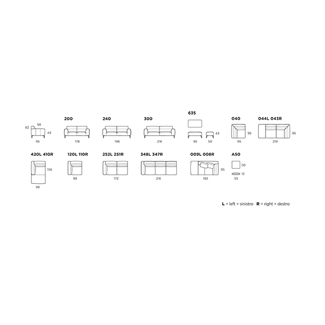 SOHO.756|2-SEATER SOFA/2シーターソファ|CALIA ITALIA:イタリア|SF0031CLA