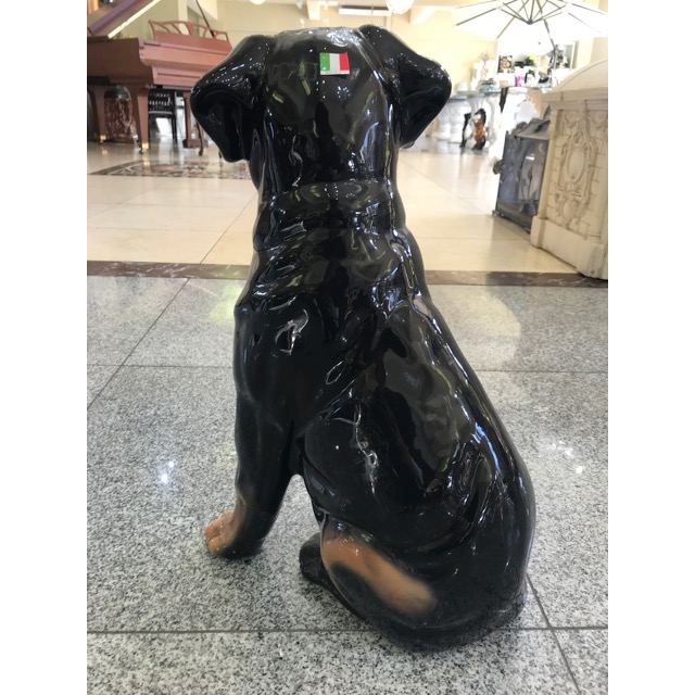 陶器オブジェ｜陶器犬｜ロットワイラー｜OBJ0071