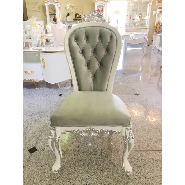 Prima- Dining Chair / プリマ　鏡面仕上げ ダイニングチェア 白×シルバー｜prima｜CAI0017