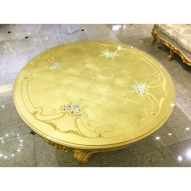 Dining Table / ゴールド　ダイニングテーブル ｜IB Selection｜DNG0027