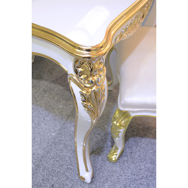 Prima-Dining Table / プリマ　鏡面仕上げ ダイニングテーブル 白×金｜prima｜DNG0025