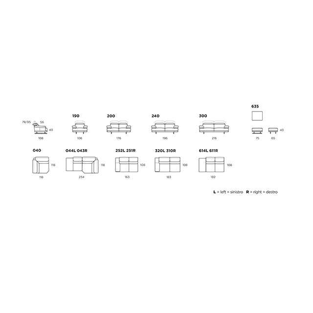 DANIEL1051|COUCH SOFA/カウチソファ|CALIA ITALIA:イタリア|SF0005CLA