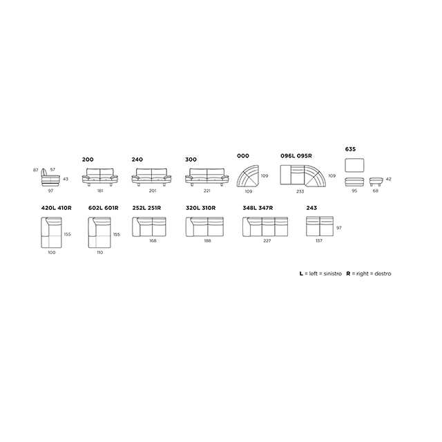 DAVE.852|2-SEATER SOFA/2シーターソファ|CALIA ITALIA:イタリア|SF0006CLA