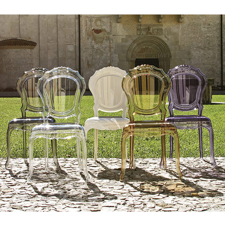 Epoque Chair - Neutro / Clear / アクリリック　チェア｜Dal Segno Design : イタリア｜IB Selection｜CAI0003DSD