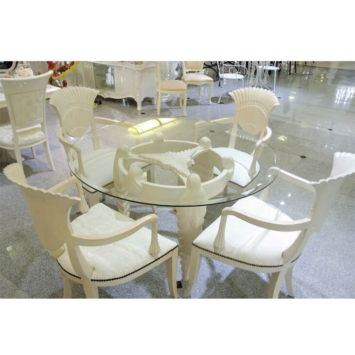 Dining Table Set / 伸長式 ダイニングテーブル７点セット - イタリア製　｜IB Selection｜DNG0019