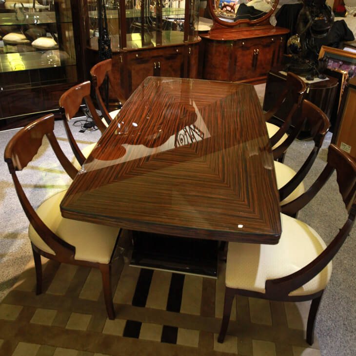 Dining Table / 木目調 鏡面仕上げ ダイニングテーブル イタリア｜IB Selection｜TBL0022