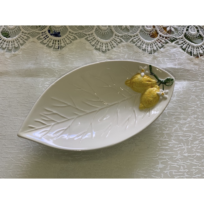 マヨリカ焼きの皿時計26cm