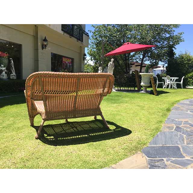 Garden Furniture / 雨に強いガーデンソファ2点セット ｜テーブル付き｜少々難あり｜IB Selection｜HGE0060