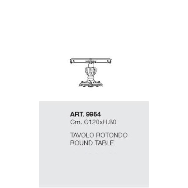 ART. 9954-Dining Table/ダイニングテーブル｜φ120cm｜SILIK｜DNG0059SLK