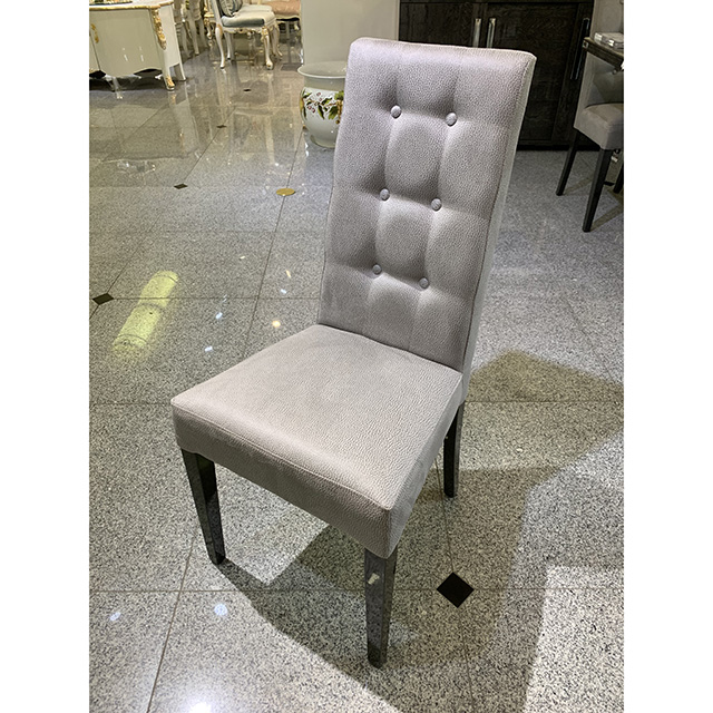 Chair - チェア｜グレー・タフティング仕上げ｜チェア単品｜イタリア製｜CAL0087IB