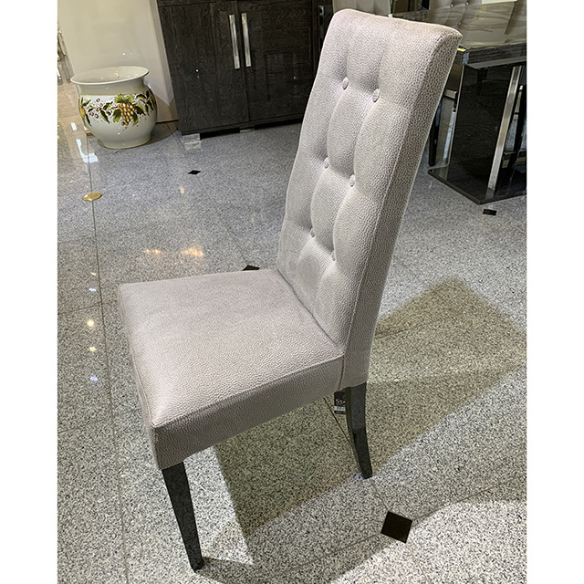 Chair - チェア｜グレー・タフティング仕上げ｜チェア単品｜イタリア製｜CAL0087IB