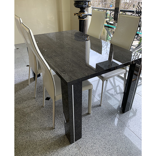 dining Table 5Set - ダイニングテーブル５点セット｜木目調・グレー仕上げ｜イタリア製｜DNG0064IB