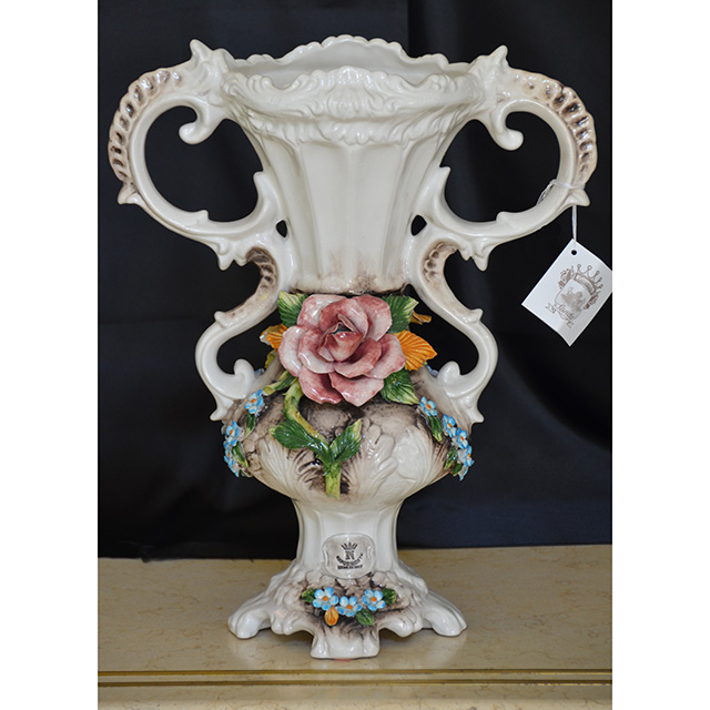 Pottery Flower Base 陶器 フラワーベース ハンドメイド陶器オブジェ Sonda イタリア Ib Selection Obj0128ib