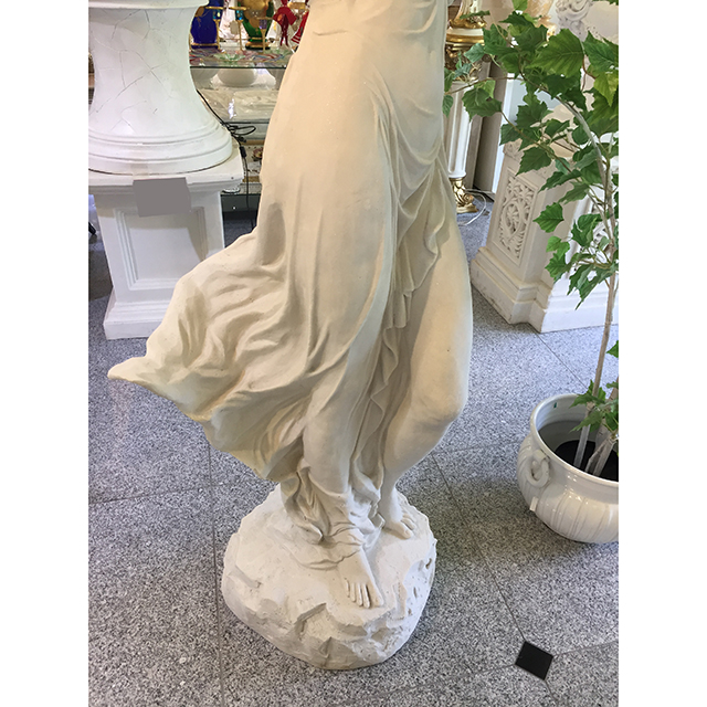 Stone Figure - White / 石像 ホワイト ｜水盤を持ち上げる女神｜IBセレクション｜HGE0055