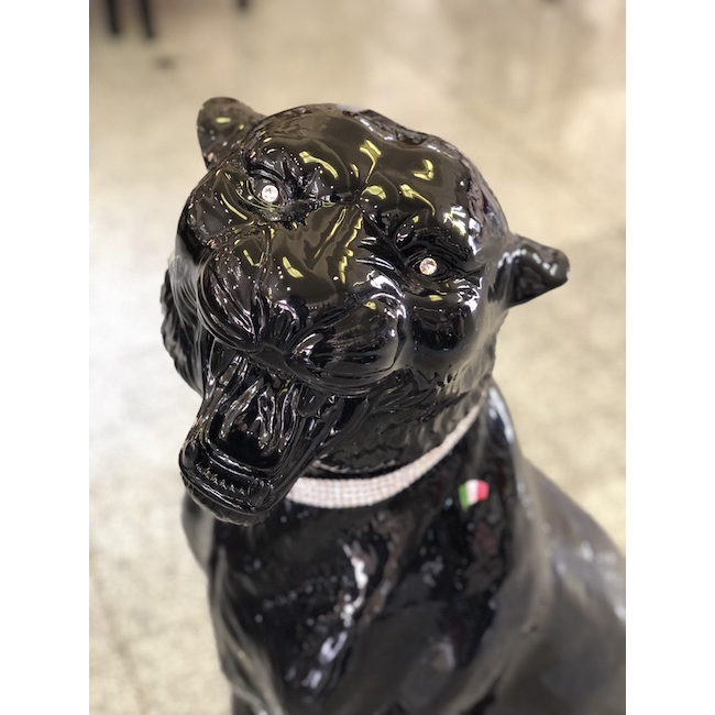 黒豹の陶器 楽天市場】黒ヒョウ ブラック レオパード パンサー 置物